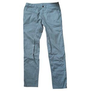 Lululemon Men ABC Pants Slim Swift Cotton Blue Cast Size 32
